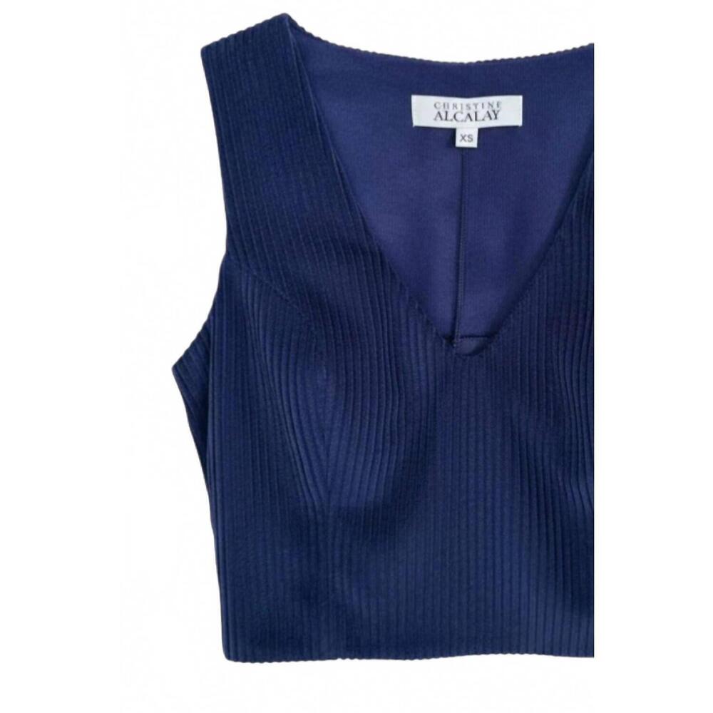 NEW ROSE VELVET women's sophie top in navy - Picture 2 of 2